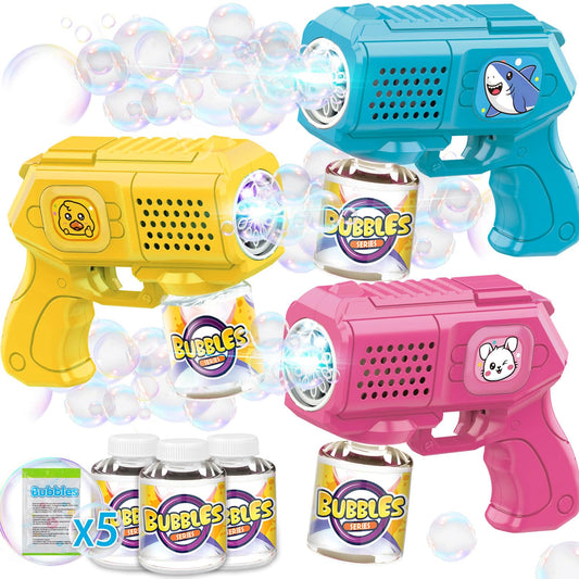 Beria bubble guns trio-pack display for vibrant outdoor play