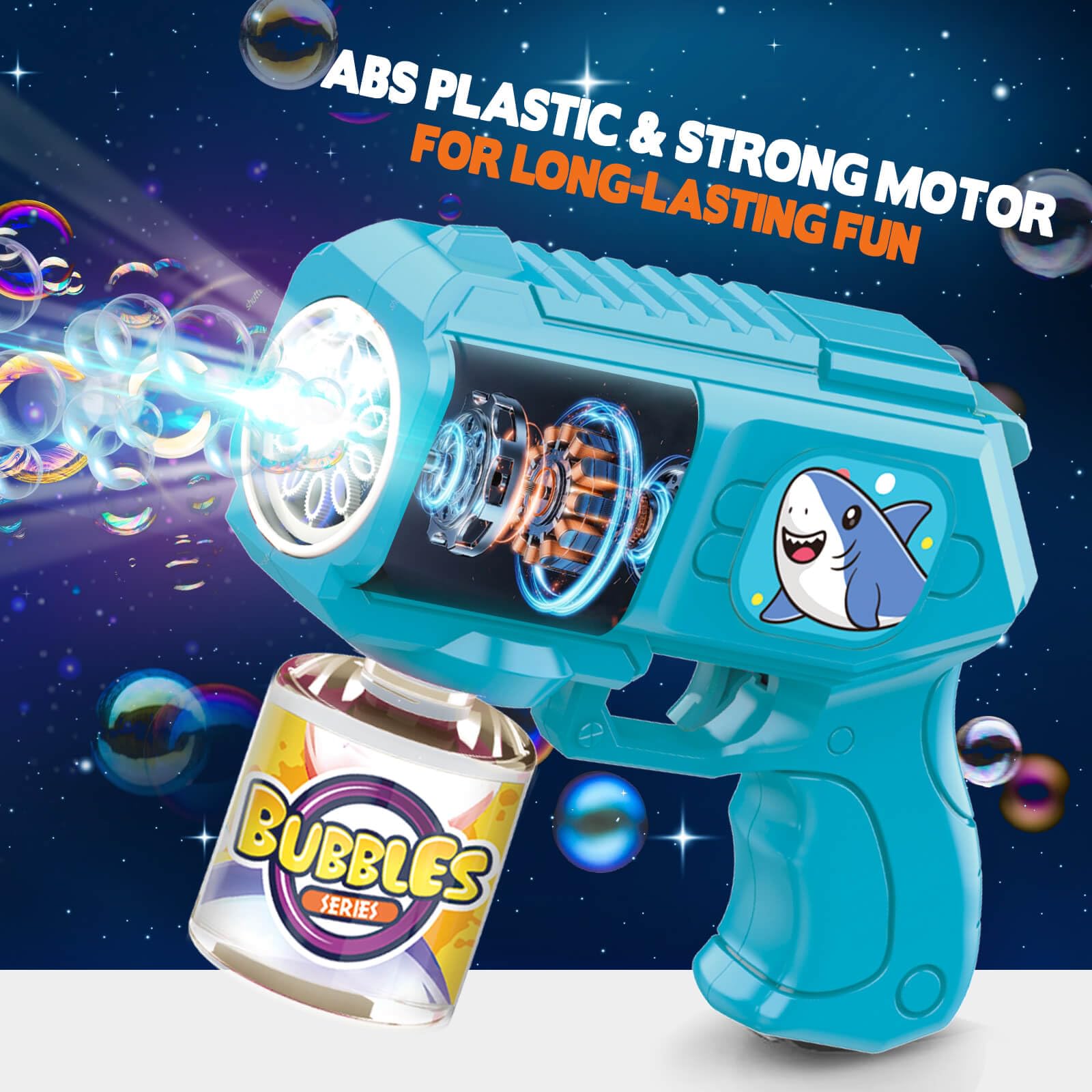 Beria bubble solution bottles provide ready-to-use bubbles for endless play