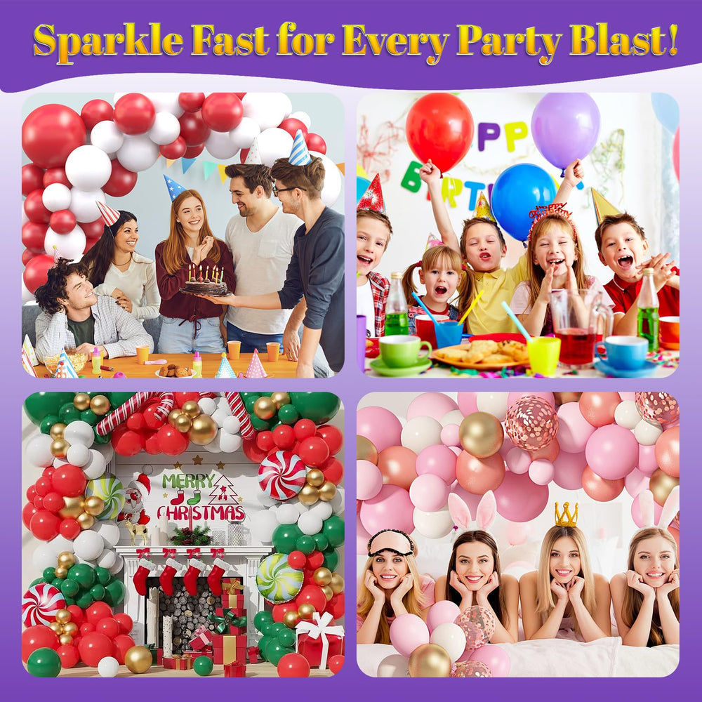 BERIOVE Balloon Shine on latex and foil balloons enhances color depth