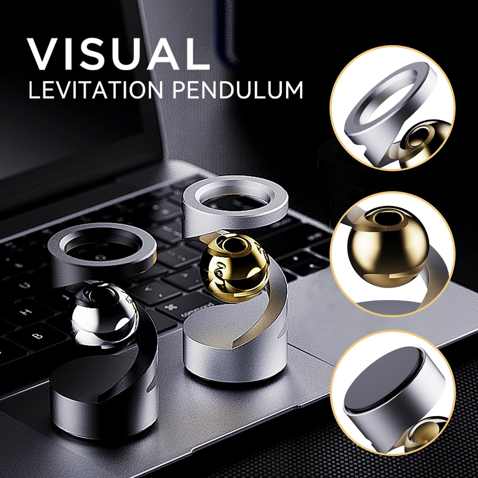 Berotok anti-slip base keeps the desk spinner steady during spins.