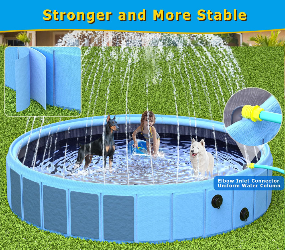 BerrysParadise multi-function pool for dogs, kids, and baths