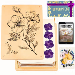 Berstuk large flower press kit front view, ideal for keepsake blooms.