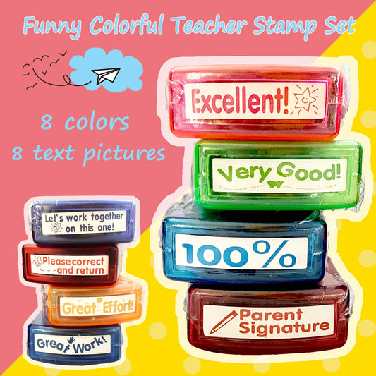 Bertiveny self-inking stamps deliver clean impressions for homework notes