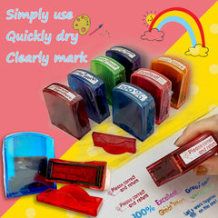 Bertiveny stamps are ink-refillable for long-lasting classroom use