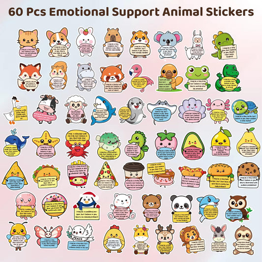 BESARME cute animal designs brighten laptops and bottles with positivity.