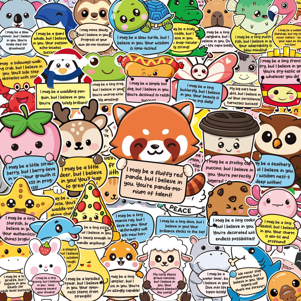 BESARME emotional support stickers set of 60 designs for daily motivation.