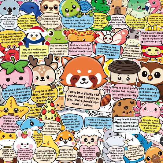 BESARME emotional support stickers set of 60 designs for daily motivation.