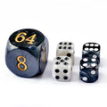 Bescon Dice 30mm doubling cube with marbleized finish for clear reads on board.