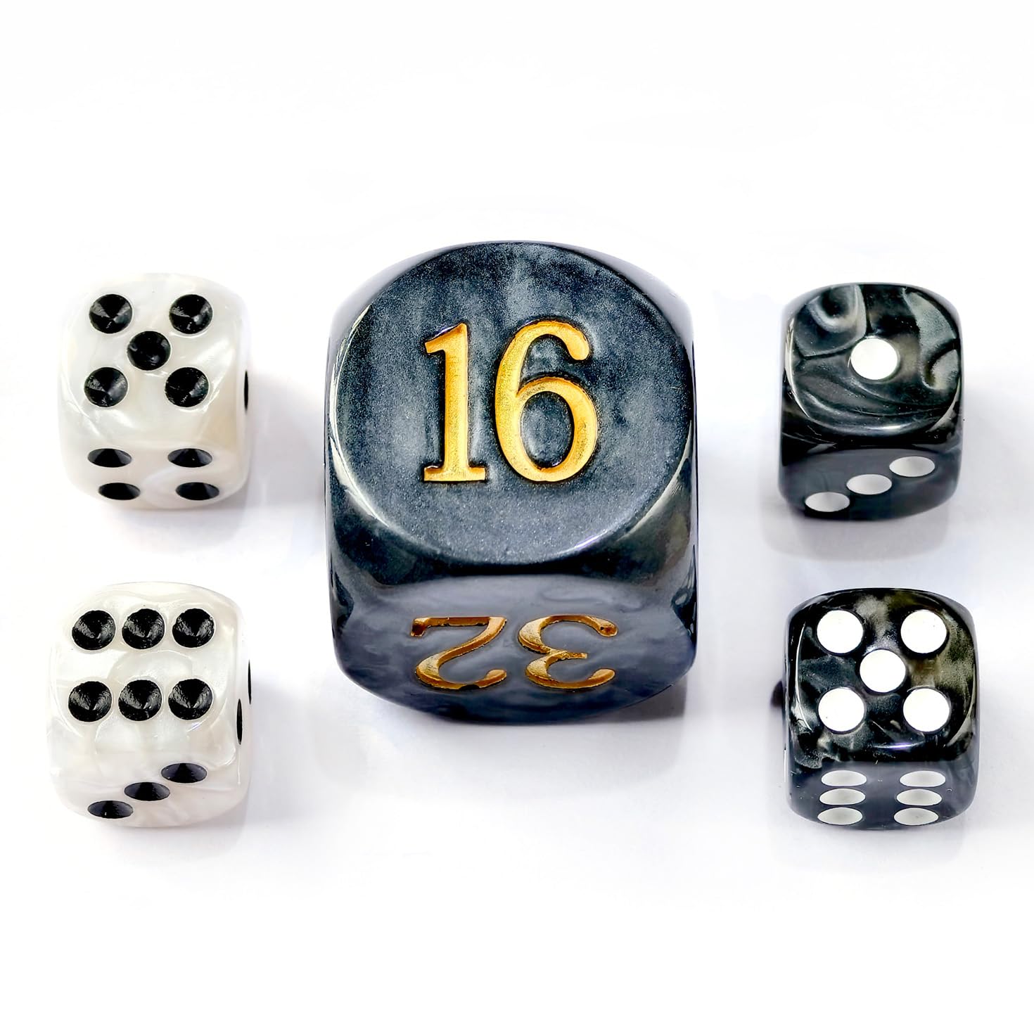 Bescon Dice velvet pouch included for safe carry and storage.