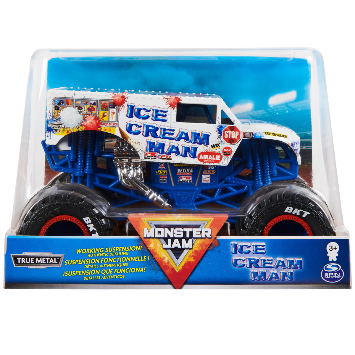 Beseloa Monster Jam ice cream man truck 1:24 scale, ideal for display and play.