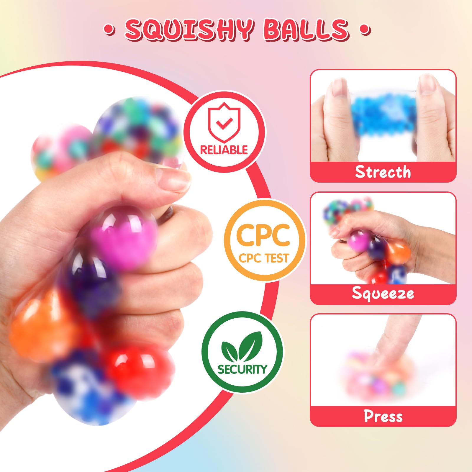 BESNEL gift-box set of stress balls makes a delightful party favor