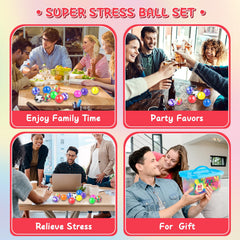 BESNEL party favors organized with 80-pack stress balls for events