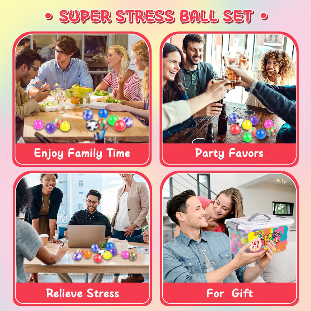 Besnel colorful stress balls brighten gifts and goodie bags.