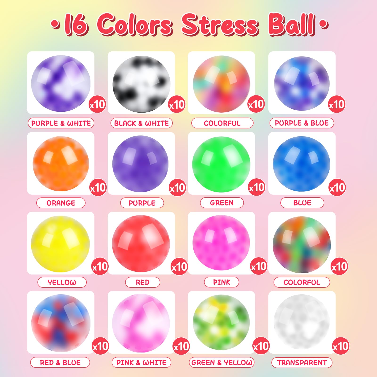 Besnel easy-wash stress balls clean with dish soap and warm water.
