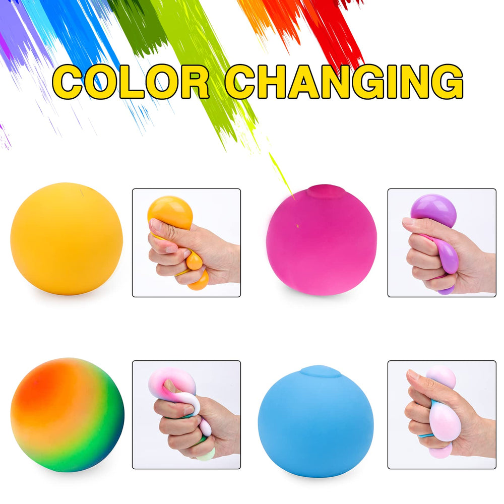 Besnel elastic squeeze balls for satisfying hand workouts and relaxation.