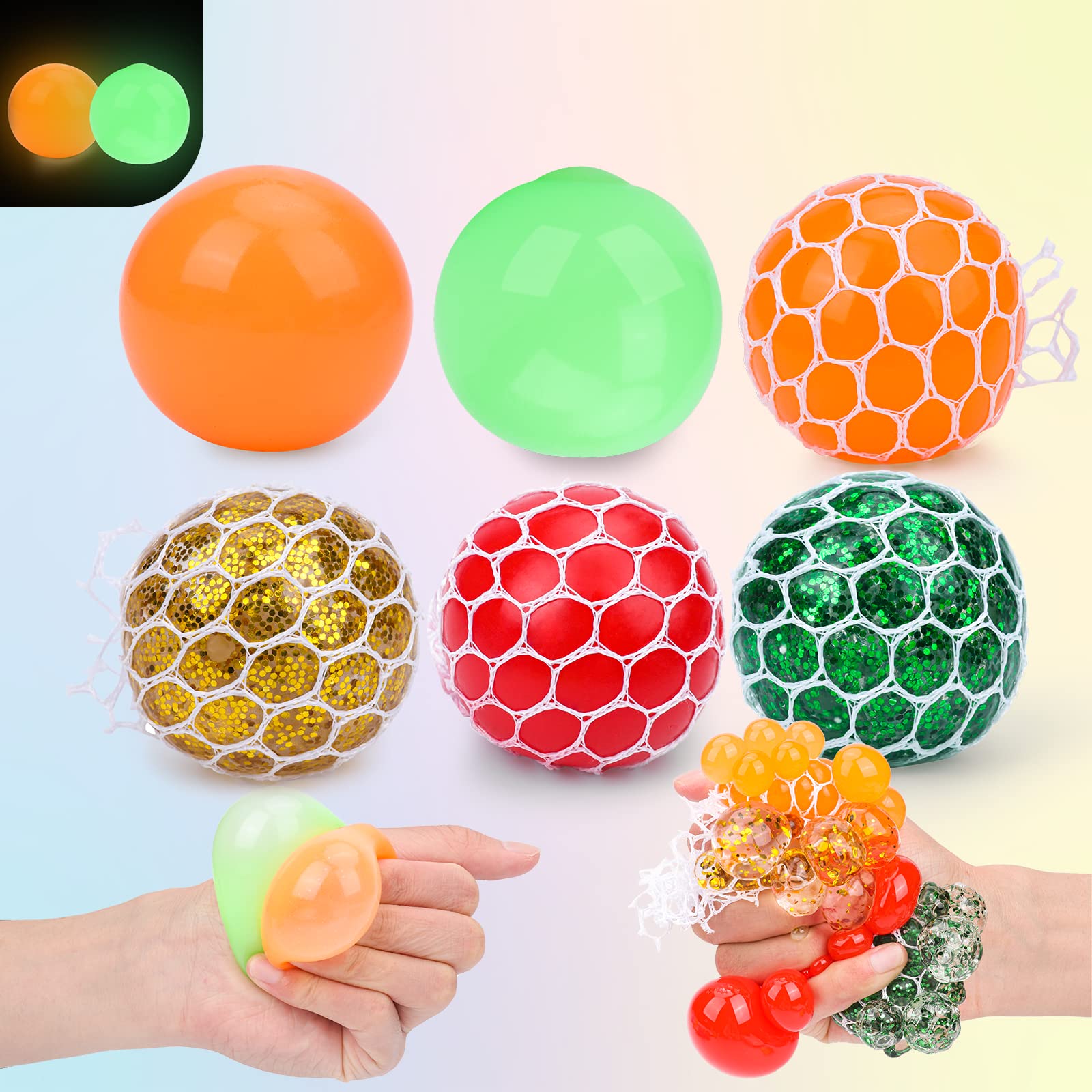 Besnel palm-size stress ball ideal for pocket portability and quick stress breaks.
