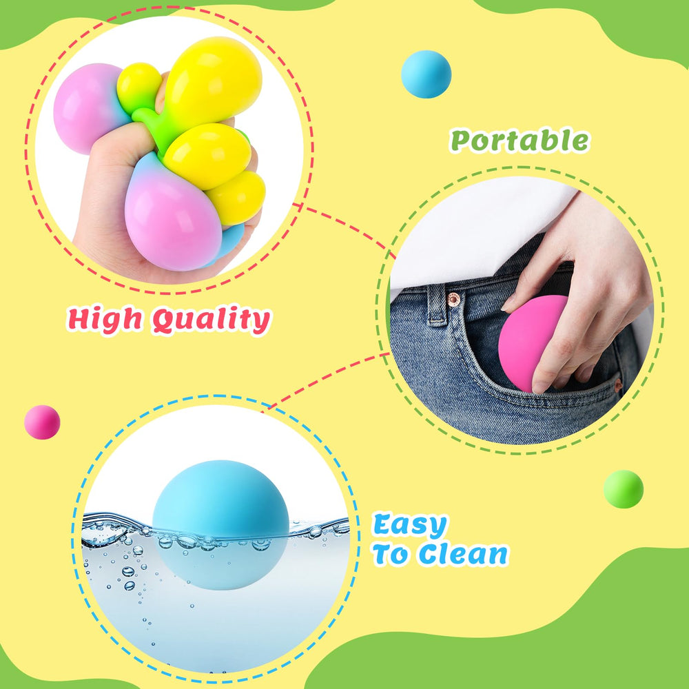 BESNEL Stress Ball easy to clean with soap and warm water.