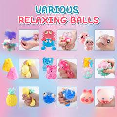 BESNEL color-changing stress balls show visual feedback when squeezed
