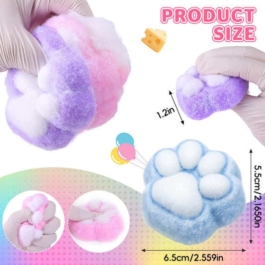 Besnel Taba cat paw closeup soft texture shows satisfying squeeze for stress relief