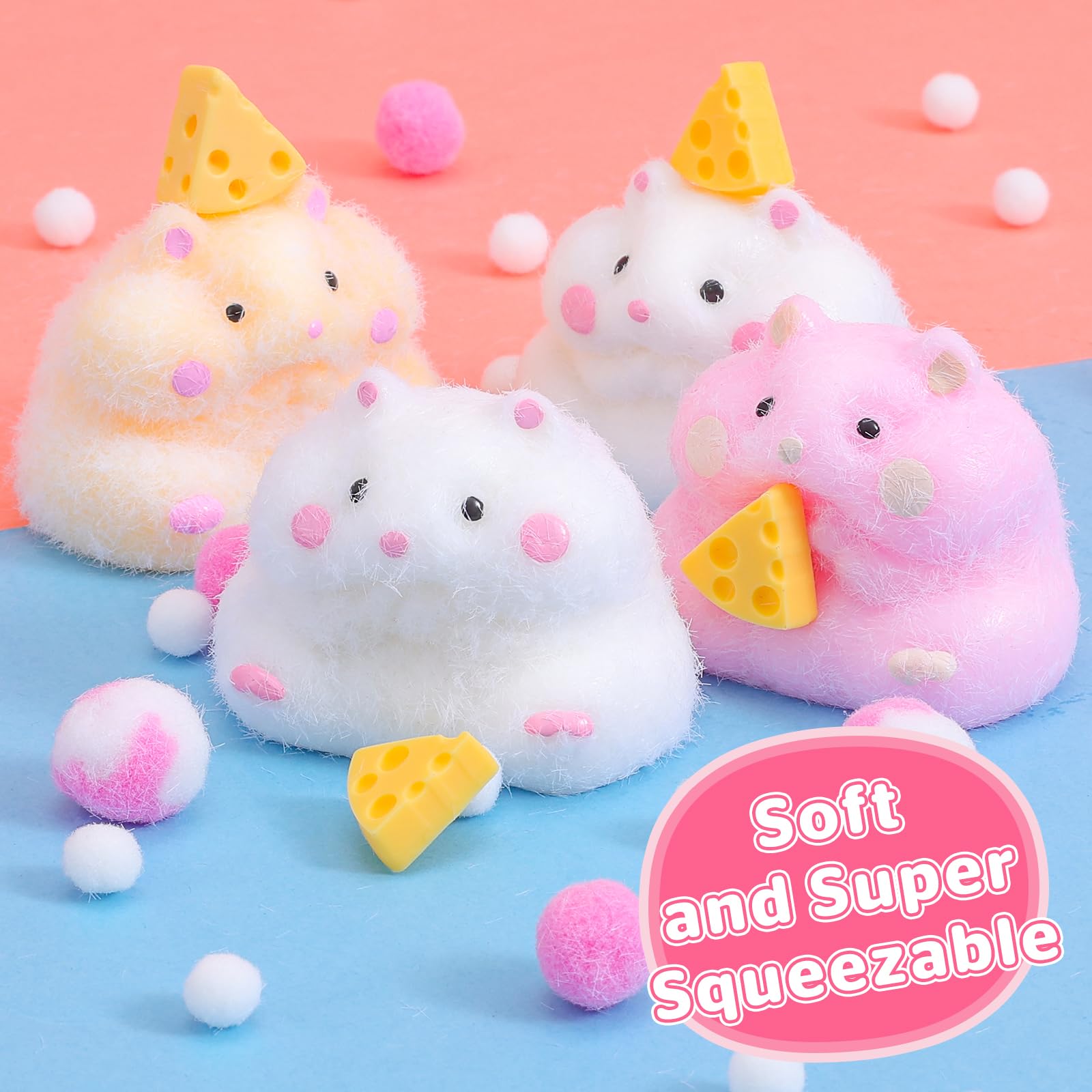 BESNEL gift box with four hamsters ready for gifting