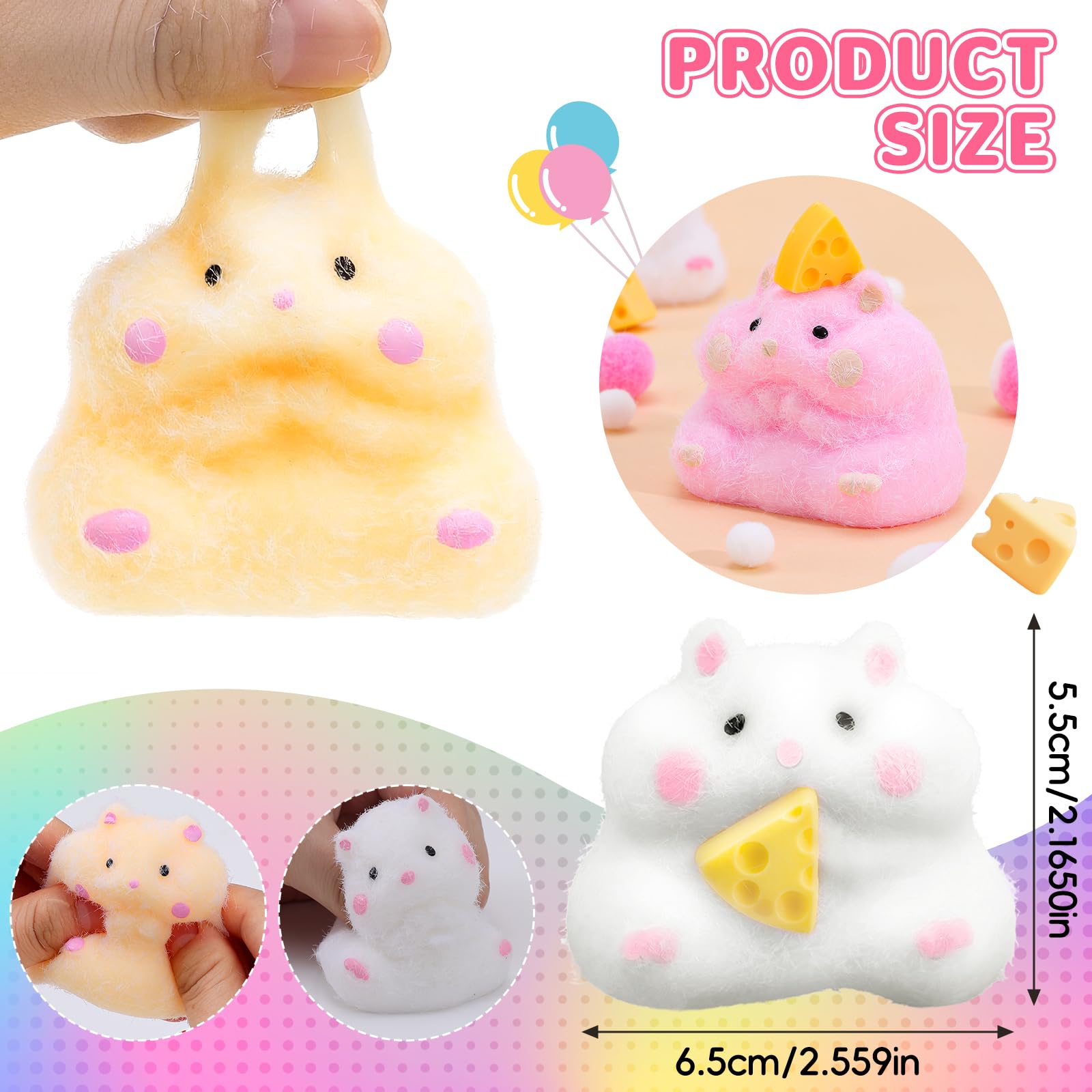 Close-up of BESNEL Taba hamster texture showing plush squish