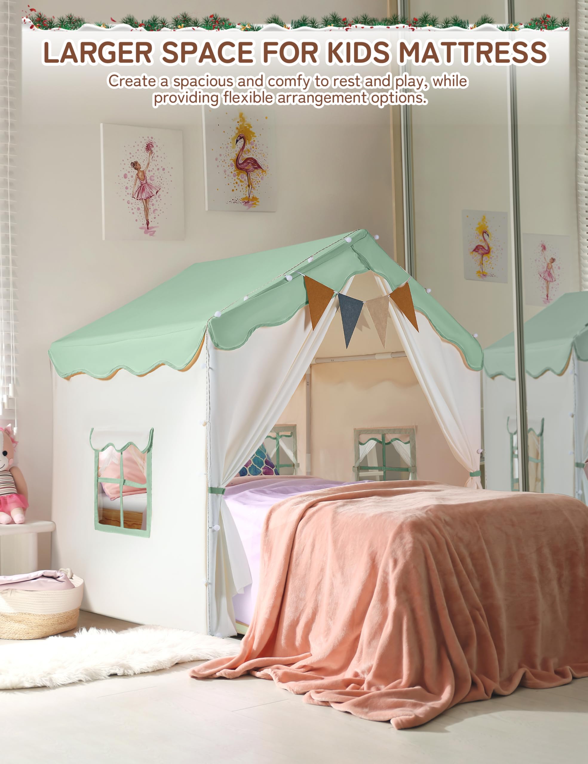 Besrey Tent with four windows for ventilation and visibility.