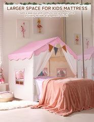 Besrey Kids Tent padded mat inside adds cozy comfort for stories.
