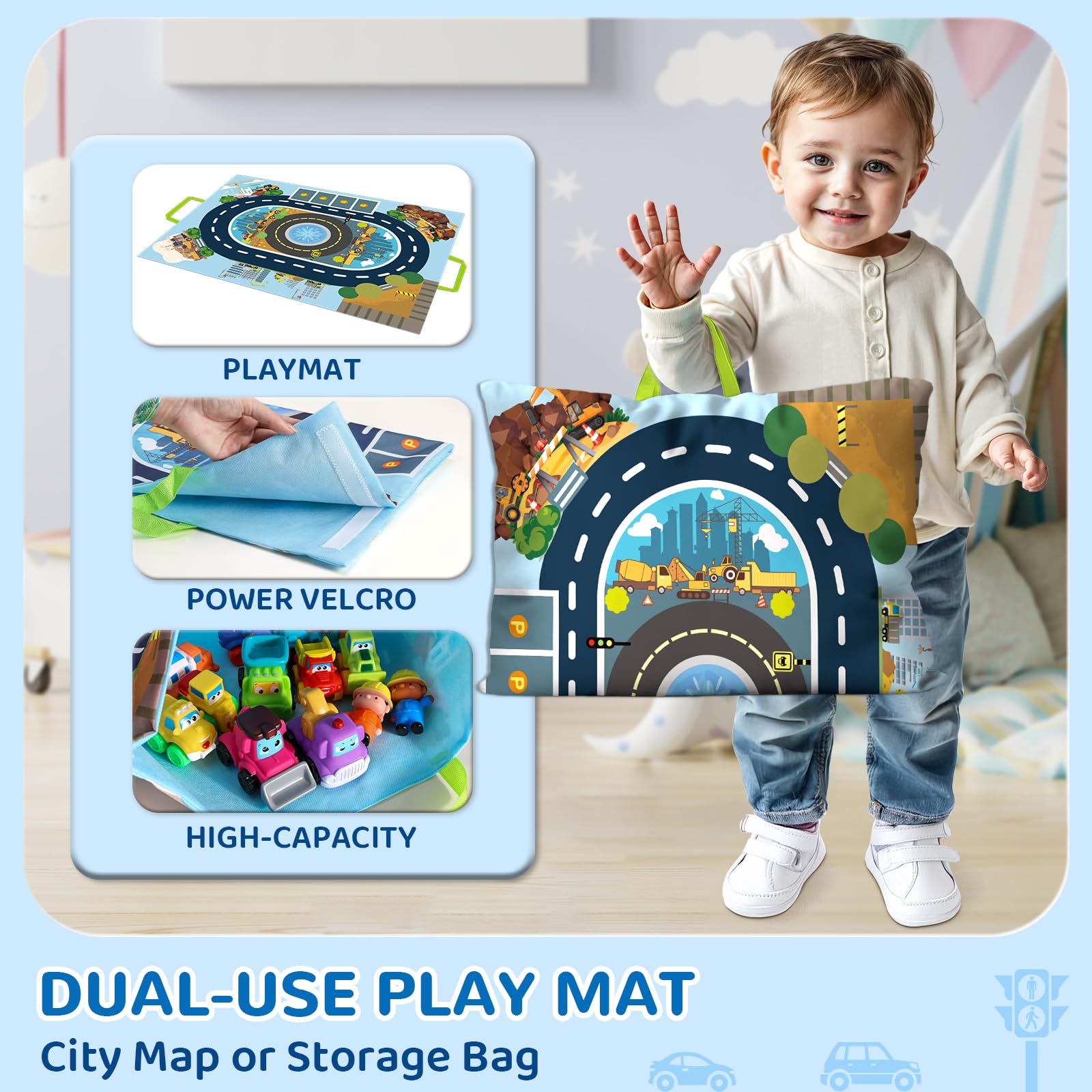 Bessome colorful baby/toddler cars promote sensory exploration and fine motor skills.