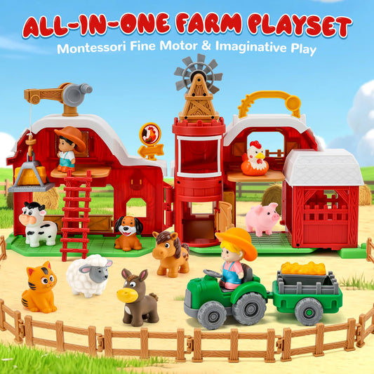 Bessome farm tractor enabling kids to simulate field chores and stories