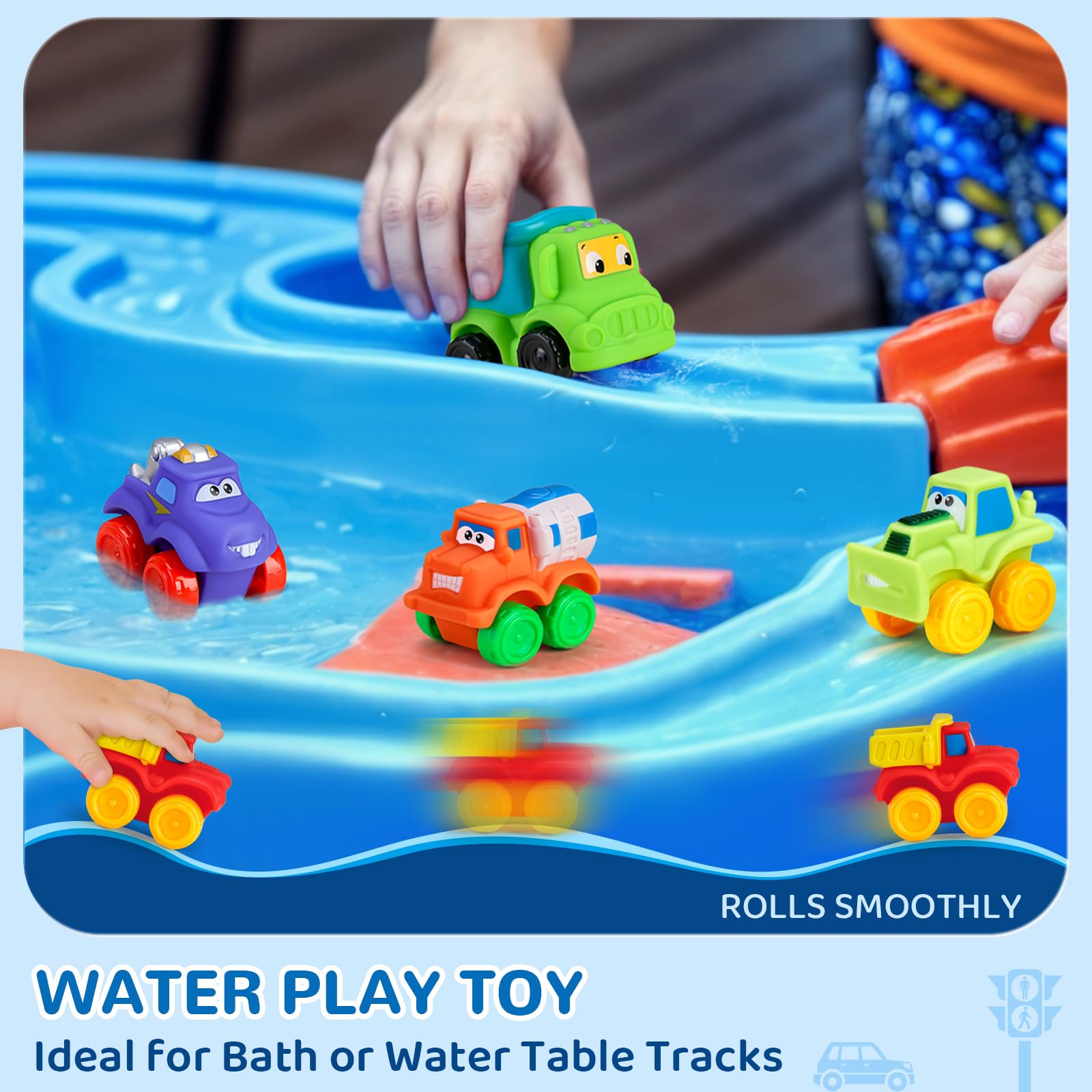 Bessome safe, soft-edged cars reduce rough edges during toddler play.