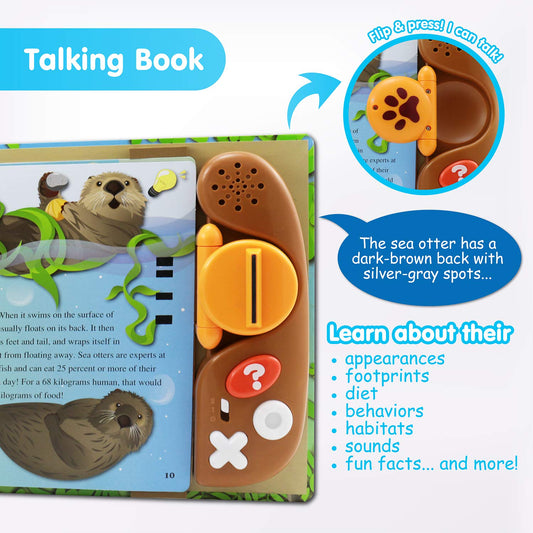 BEST LEARNING Book Reader paw-press action demonstrating touch-to-read