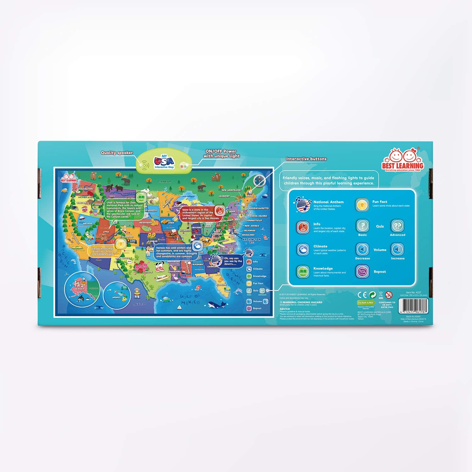 Best Learning i-Poster family quiz time boosts geography practice together.