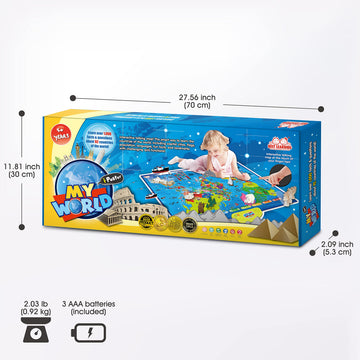 BEST LEARNING i-Poster durable wipe-clean surface for long-lasting learning.