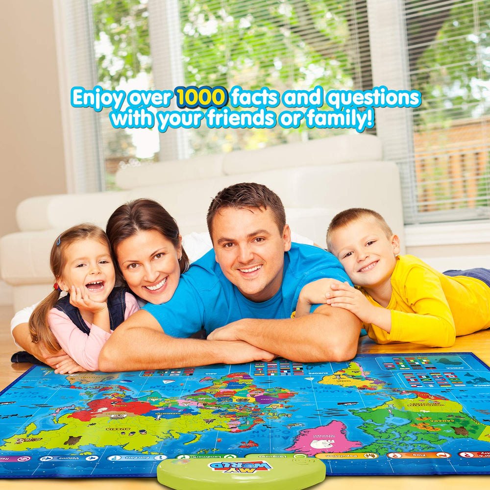 BEST LEARNING i-Poster country spotlight with capital and factual cues for kids.