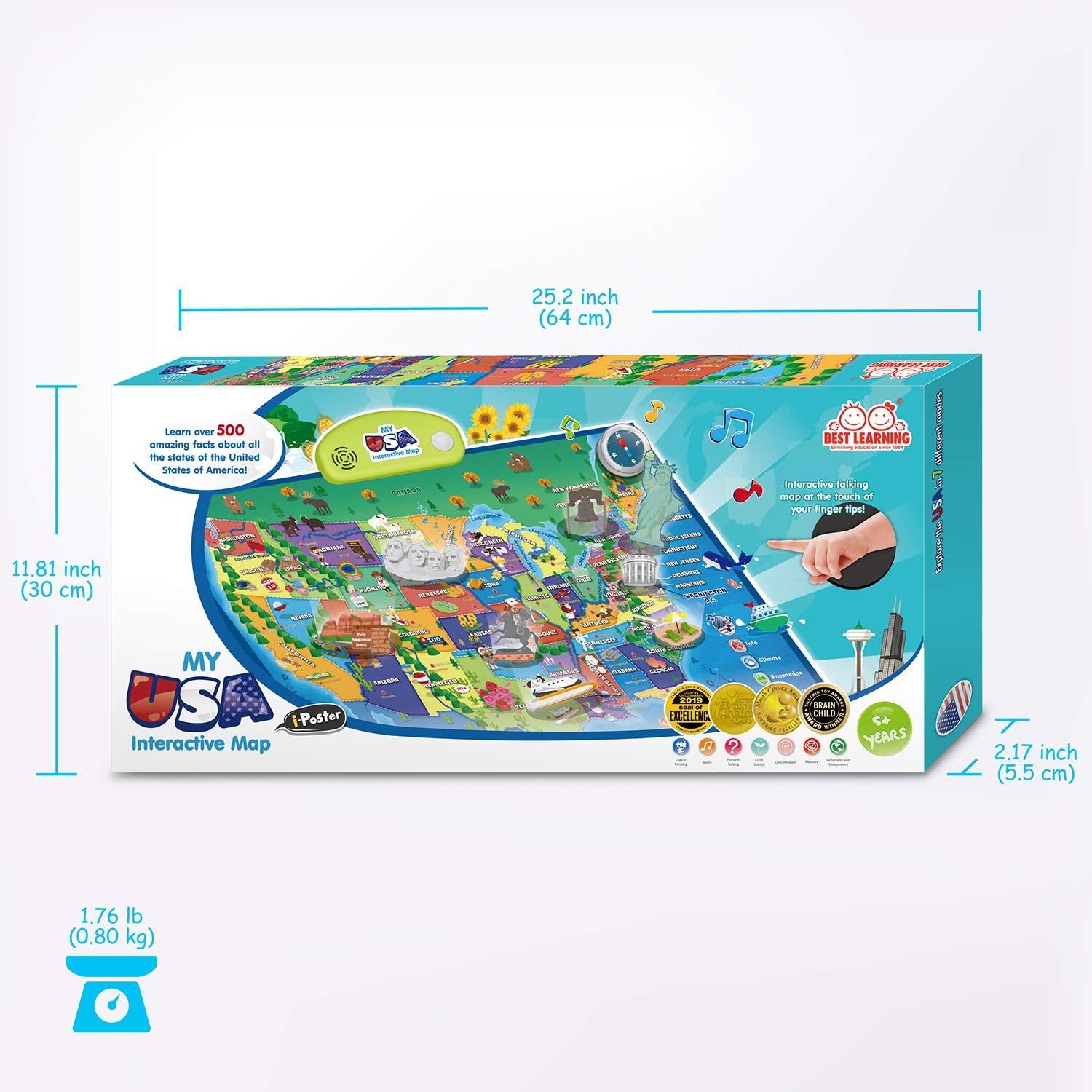 Best Learning i-Poster durable materials withstand daily use in classrooms.