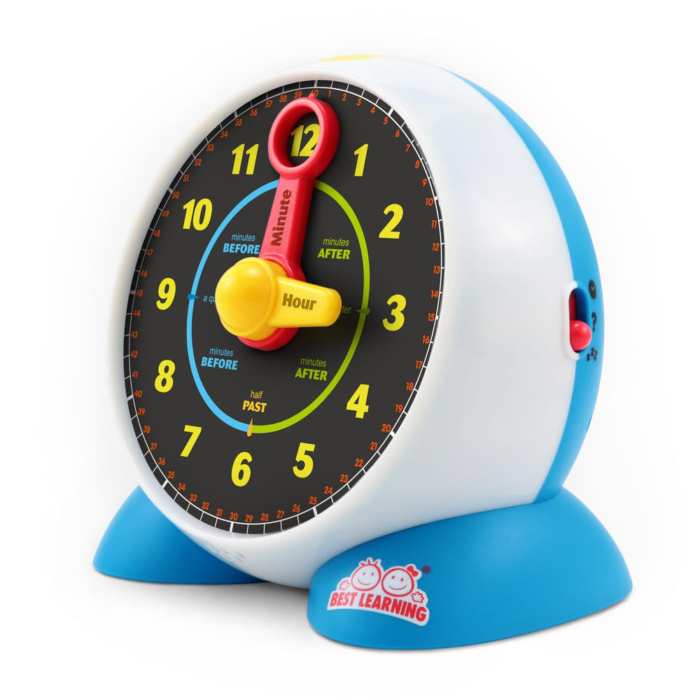 BEST LEARNING Learning Clock face with clear hands helps toddlers learn to tell time