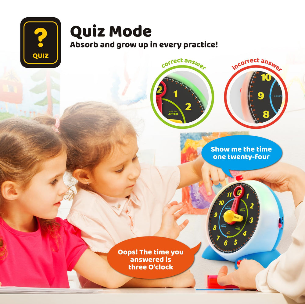 BEST LEARNING Learning Clock and kids playing together during learning time