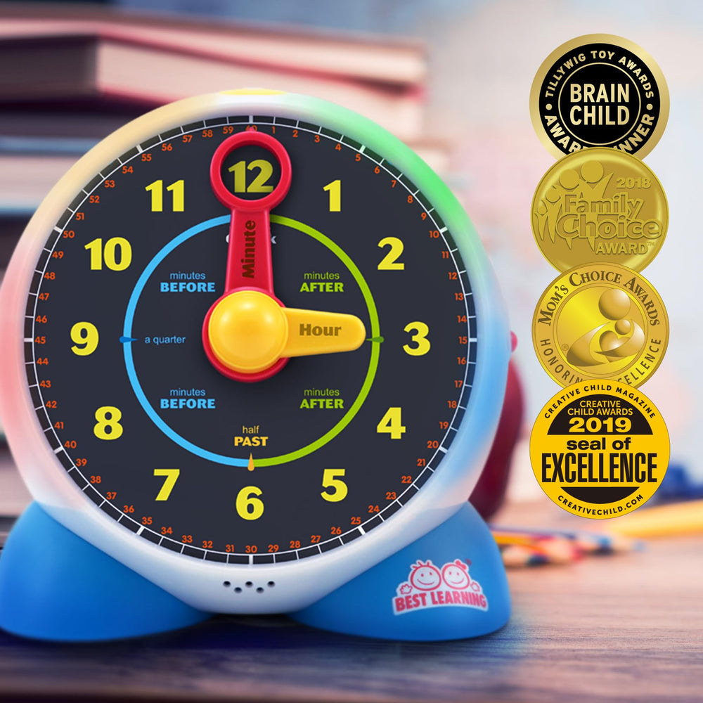 BEST LEARNING Learning Clock in Quiz Mode engages kids with time challenges