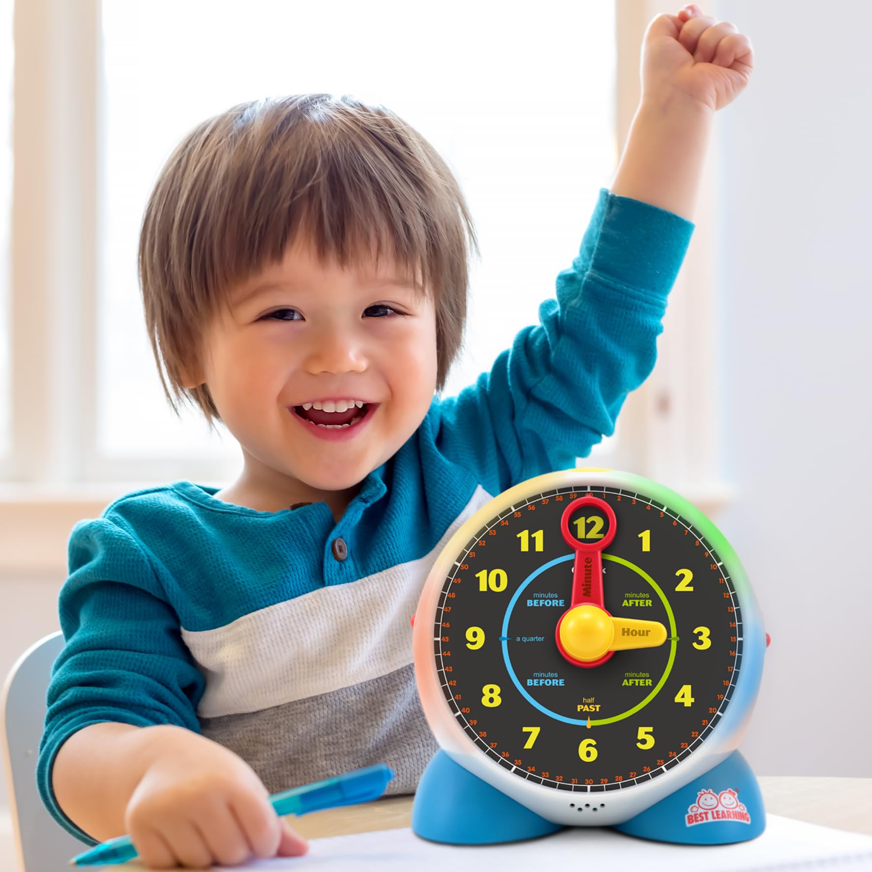 BEST LEARNING Learning Clock timer and night light setup for bedtime