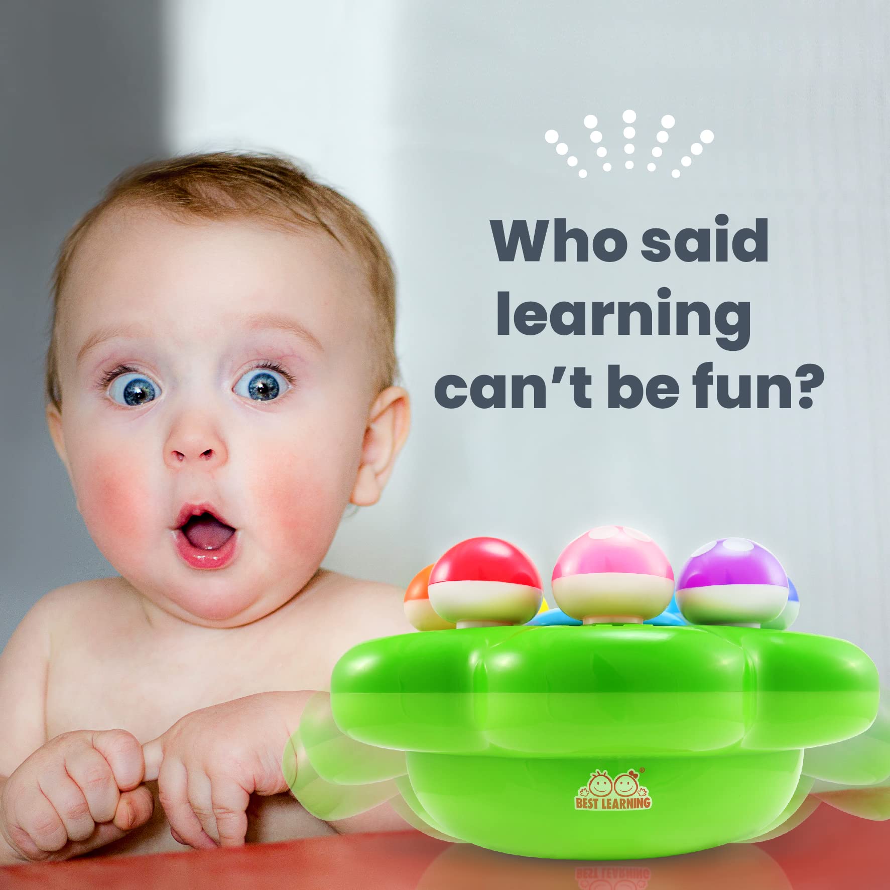BEST LEARNING Mushroom Garden scene showing colorful mushrooms for imaginative exploration.