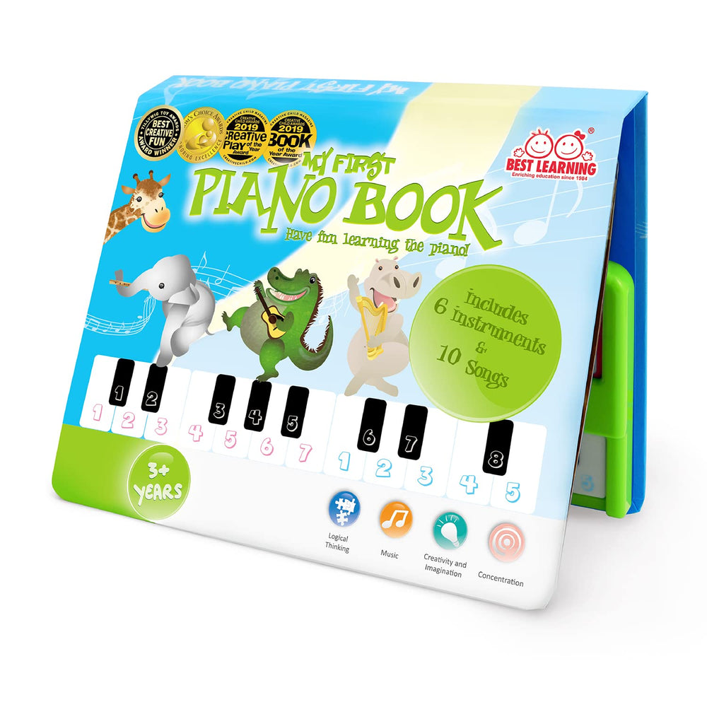 Best Learning My First Piano Book cover inviting kids to explore music learning