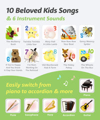 Best Learning My First Piano Book record and playback feature lets you review performances