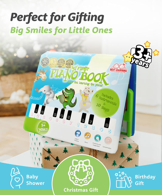 Best Learning My First Piano Book songbook illustration with color-coded keys fosters easy start