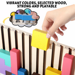 BESTAMTOY wooden blocks presented as a versatile, gift-ready educational toy.