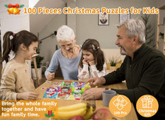 Box and pieces display of Bestbase Christmas Cat Puzzle ready for gifting