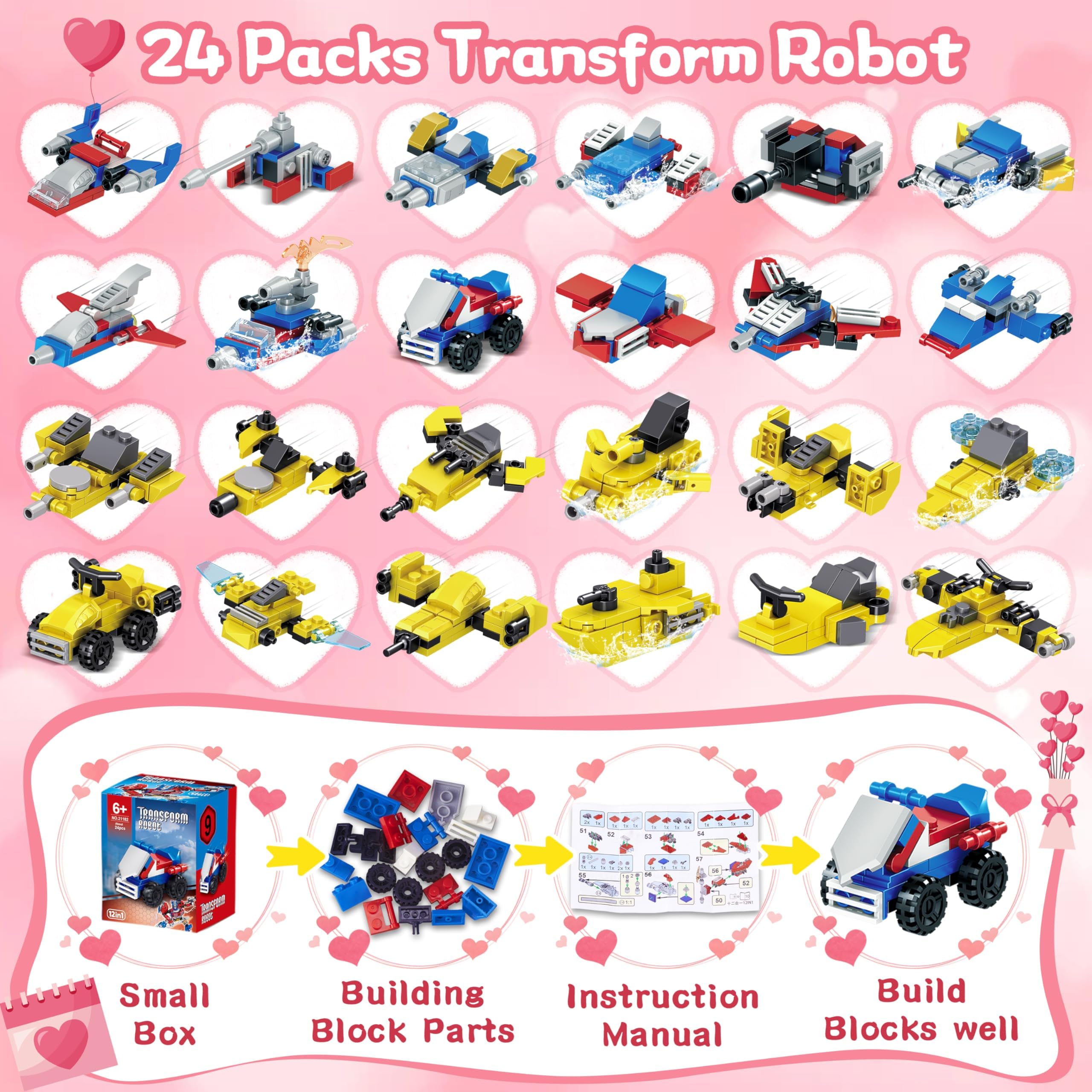 Bestbase transform robot blocks armored vehicles encourage hands-on problem solving.
