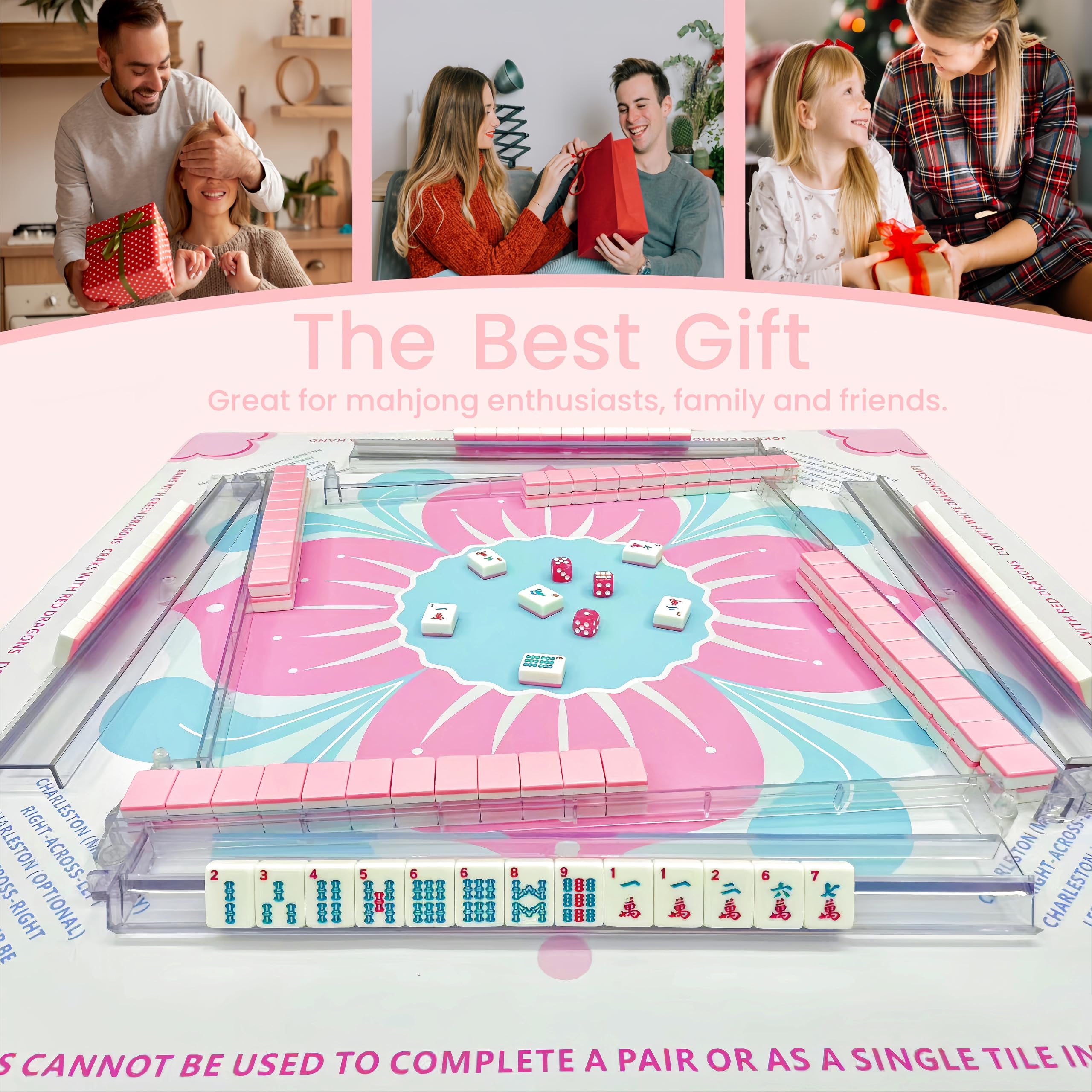 Bestcool gift-ready mahjong set suggests a thoughtful present for clubs or families.