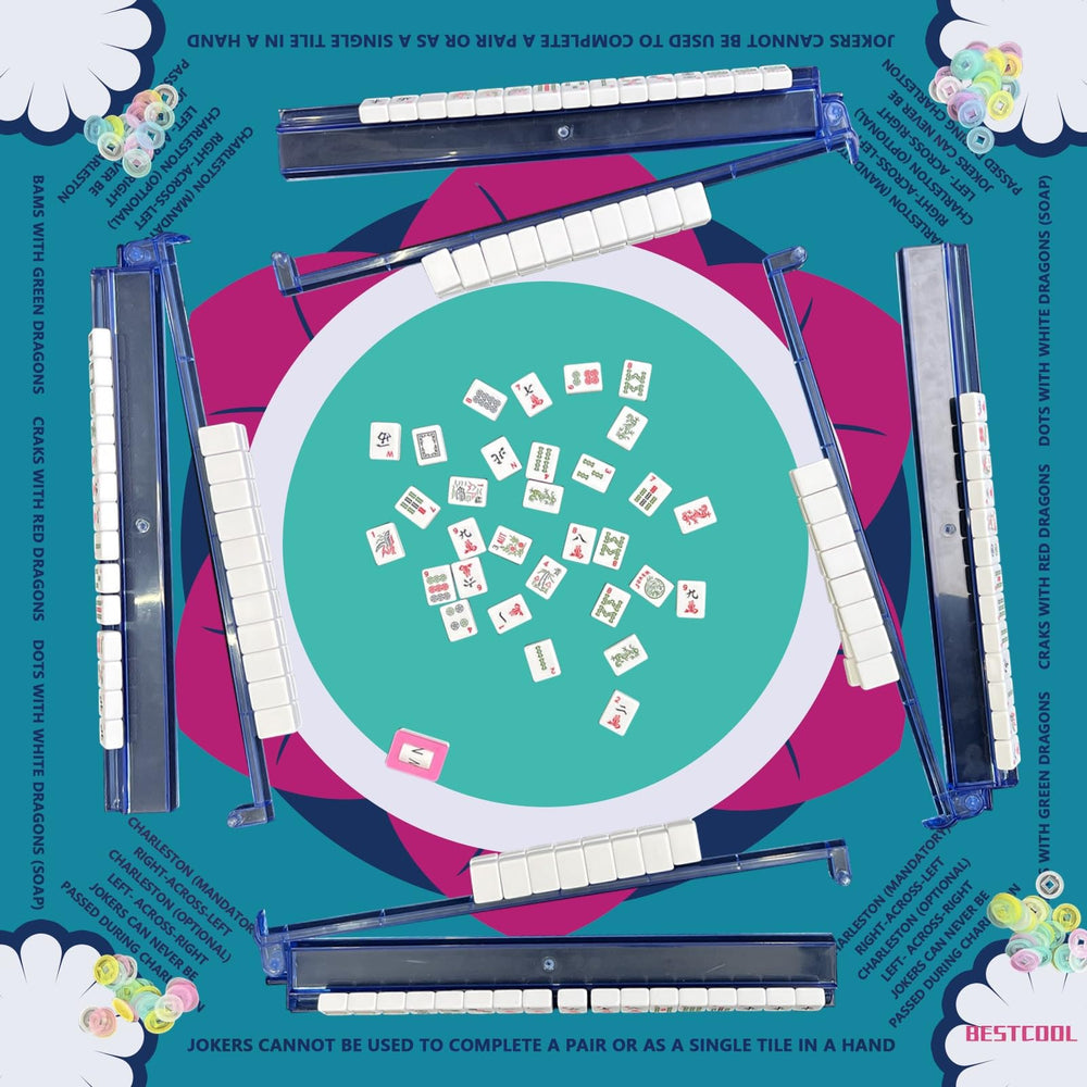 BestCool mahjong mat features odorless material for a clean gaming session.