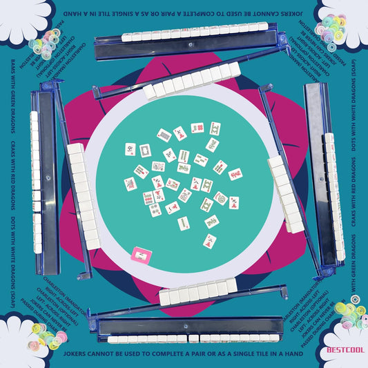 BestCool mahjong mat features odorless material for a clean gaming session.