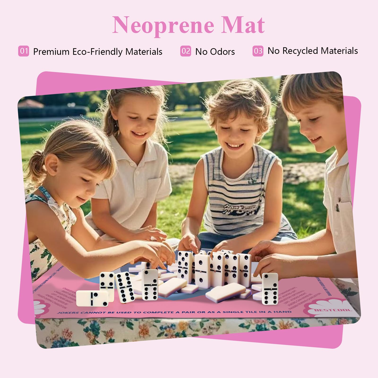 BestCool mahjong mat is PAH-free for safer, worry-free use.